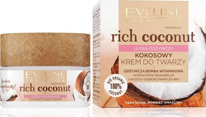 Eveline Rich Coconut coconut face cream is extremely nourishing 50ml (50 ml, 24h Creme)