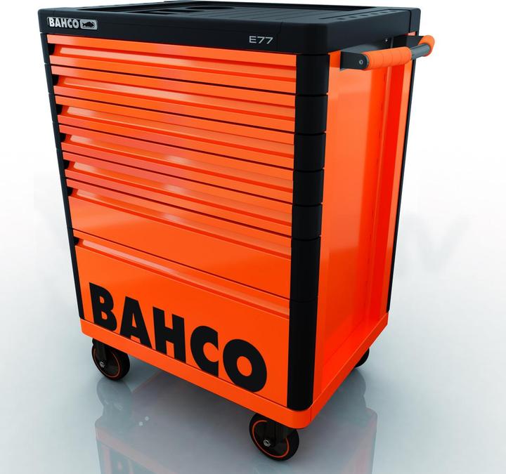 Actual product image Bahco Tool trolley E77 Premium, 7 drawers, 510x693x965mm, orange (7 x)