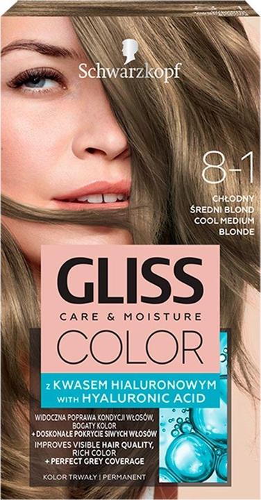 Produktbild Schwarzkopf Gliss Color Hair Coloring Cream (8-1 Cool Medium Brown)