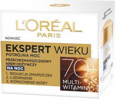 Image du produit L'Oréal Paris L'Oréal Age Specialist Expert Age 70+ crème de nuit 50ml (50 ml, Crème de nuit)