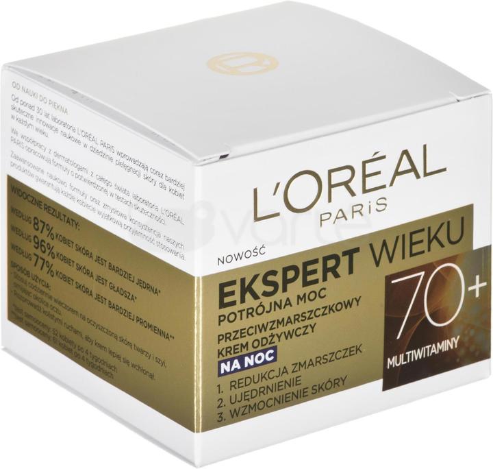 Image du produit L'Oréal Paris L'Oréal Age Specialist Expert Age 70+ crème de nuit 50ml (50 ml, Crème de nuit)