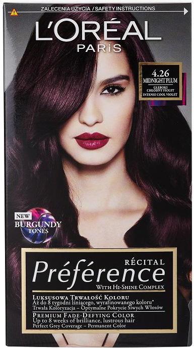 Image du produit Plum L'Oréal Préférence Teinture pour cheveux 4.26 Deep Cool Purple (4.26 Prune de minuit)