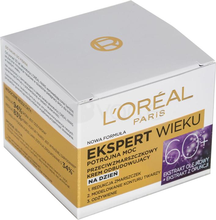 Immagine prodotto L'Oréal Paris L'Oréal Age Specialist Expert Age 60+ crema ricostituente antirughe per il giorno 50ml (50 ml, Crema da giorno)