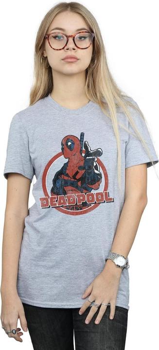 Immagine prodotto Deadpool Gun Finger Maglietta Ampia Donna (S)