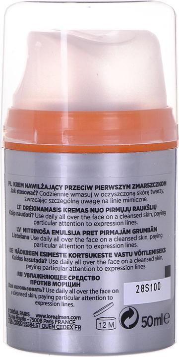 Immagine prodotto L'Oréal Paris L'Oréal Men Expert Stop Wrinkles 35+ crema idratante antirughe 50ml (50 ml, Crema 24h)