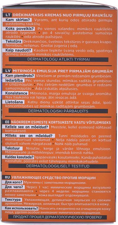 Immagine prodotto L'Oréal Paris L'Oréal Men Expert Stop Wrinkles 35+ crema idratante antirughe 50ml (50 ml, Crema 24h)