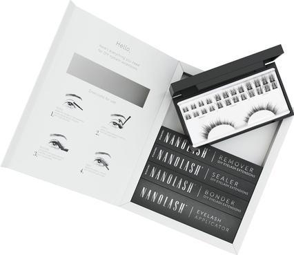 NoName DIY Wimpernverlängerung Starter Kit mit Bonder, Versiegler, Entferner, Applikator - Göttlich (Künstliche Wimpern)