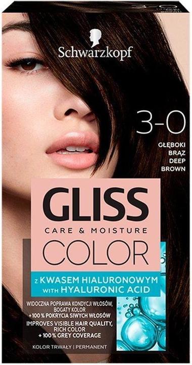 Produktbild Schwarzkopf Gliss Color Hair Dye 3-0 Deep Brown (3-0 Deep Brown)