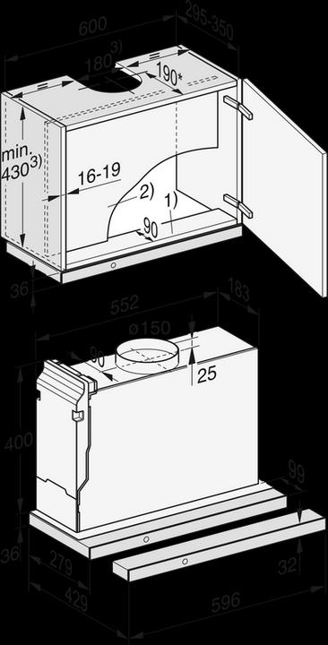 Image du produit Miele DAS 4630 (Hotte écran plat)