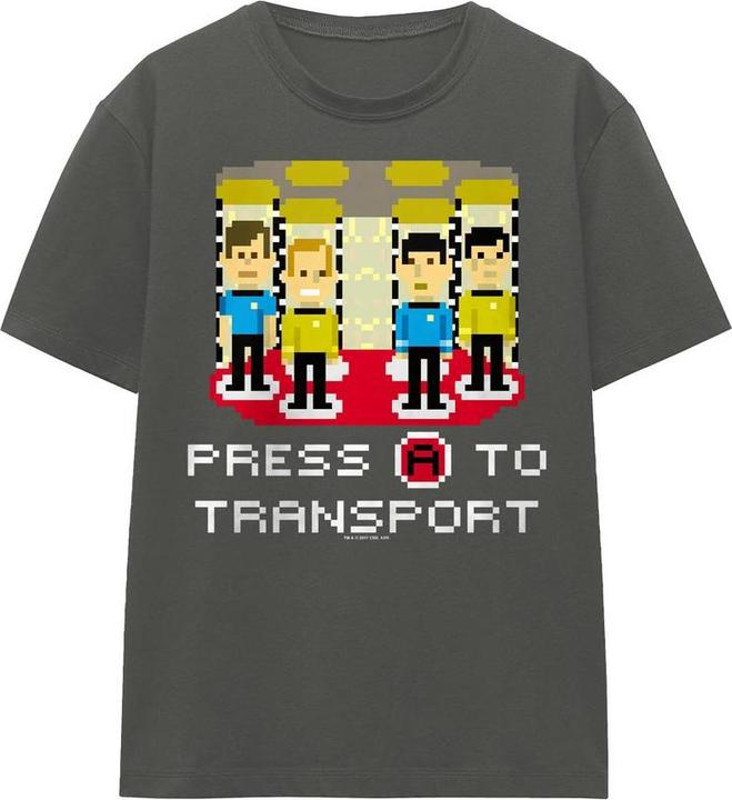 Immagine prodotto Press A to Transport Maglietta Adulto Unisex (M)