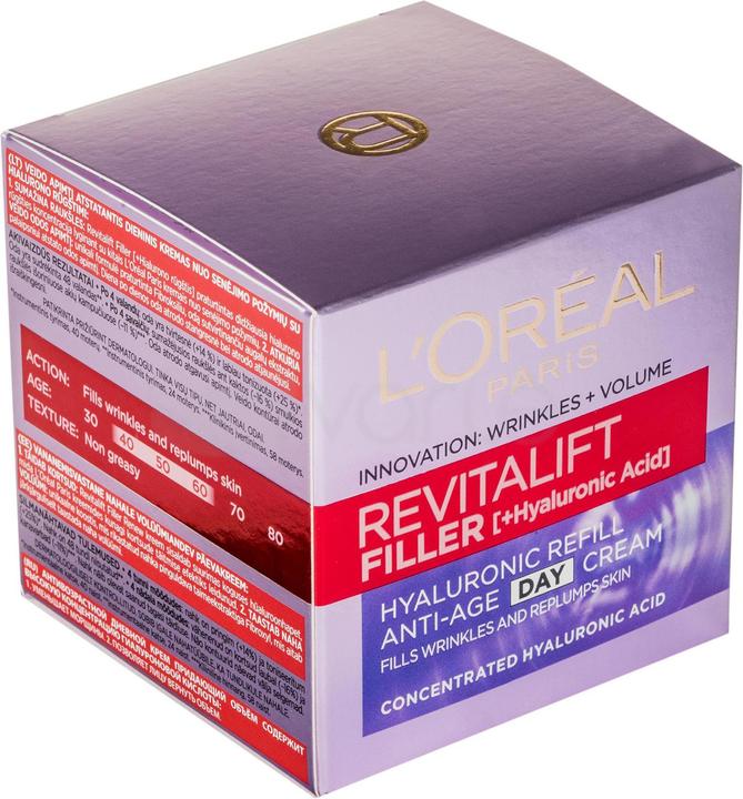 Image du produit L'Oréal Paris L'Oréal Revitalift Filler (HA) crème visage à l'acide hyaluronique 50ml (50 ml, Crème de jour)
