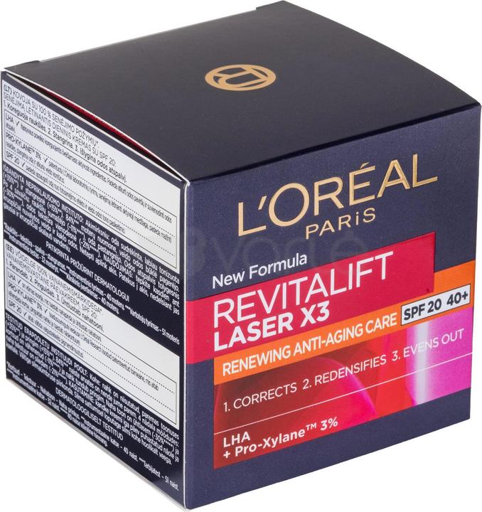Actual product image L'Oréal Paris L'Oréal Revitalift laser day face cream SPF20 50ml (50 ml, Day cream, SPF 20)