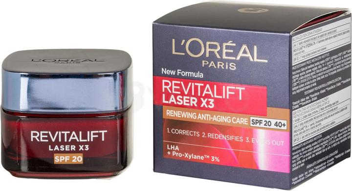 Actual product image L'Oréal Paris L'Oréal Revitalift laser day face cream SPF20 50ml (50 ml, Day cream, SPF 20)
