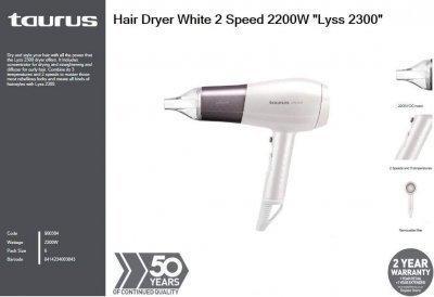 Taurus Lyss 2300 Asciugacapelli 2200W