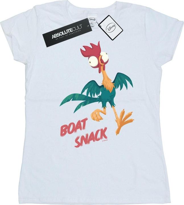 Actual product image Disney Womens/Ladies Moana Boat Snack Cotton T-Shirt (XXL)