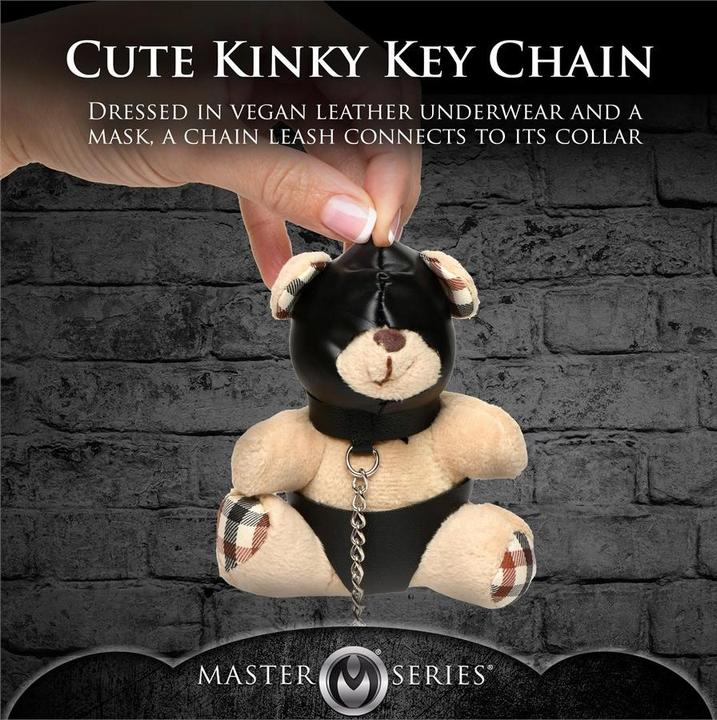 Actual product image Master Series Hooded Teddy Bear Keychain