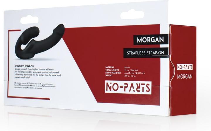Produktbild No-Parts NoParts Morgan halterloser StrapOn Dildo 22 cm Schwarz
