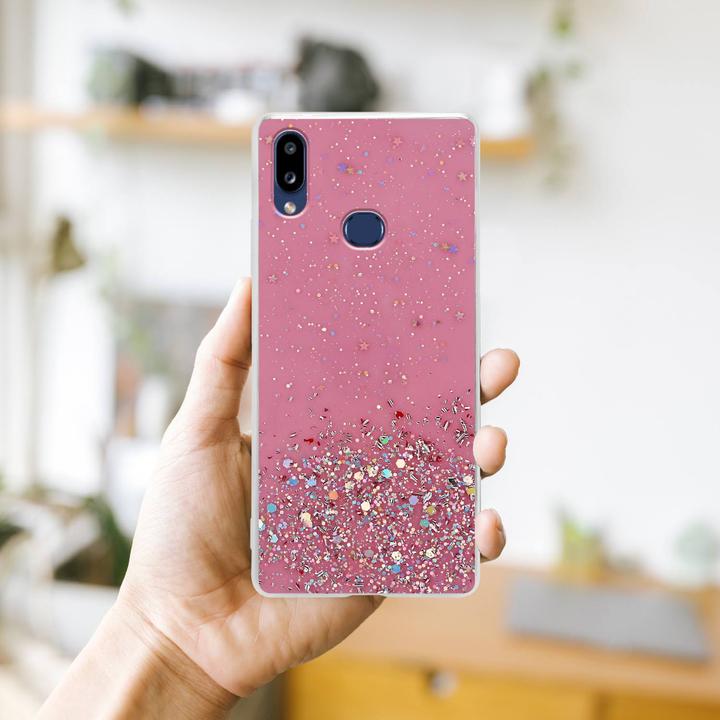 Image du produit Cadorabo Couverture TPU paillettes scintillantes (Samsung Galaxy A10s, Samsung Galaxy M01s)
