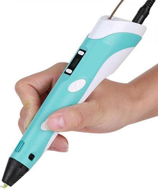 Produktbild Riff Fantasy 3D Pen Print Pen for Kids with 1.75mm ABS / PLA AC Cable Powered in Blue (PLA, ABS, 1.75 mm, 120 g, Blau)