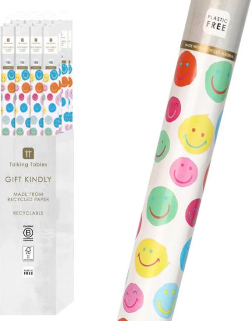 Produktbild TALKING TABLES Geschenkpapier Smiley (Geschenkpapier, 1 x)