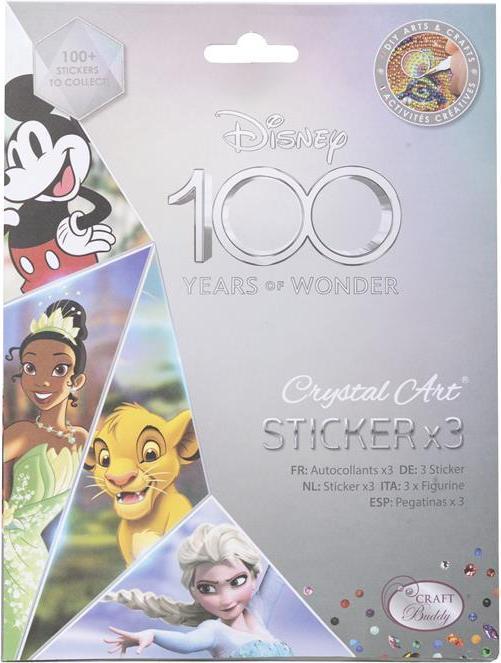 Productafbeelding Craft Buddy Crystal Art Disney 100 Sticker Pak