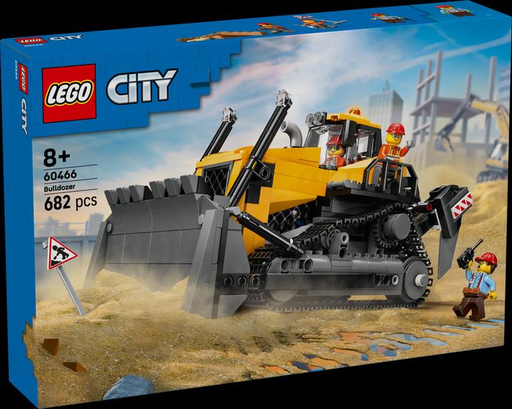 Produktbild LEGO Gelber Bulldozer mit Frontlader (60466, LEGO City)
