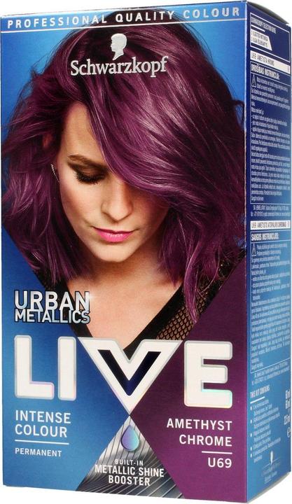 Produktbild Schwarzkopf Live Urban Metallic Hair Dye U69 Amethyst Chrome (U69 Amethyst Chrome)