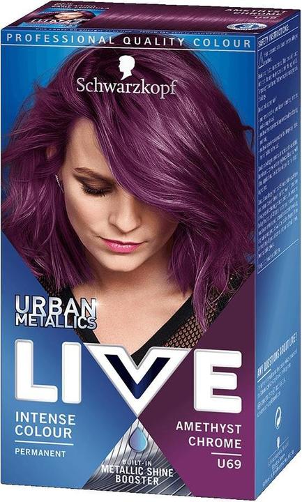 Produktbild Schwarzkopf Live Urban Metallic Hair Dye U69 Amethyst Chrome (U69 Amethyst Chrome)