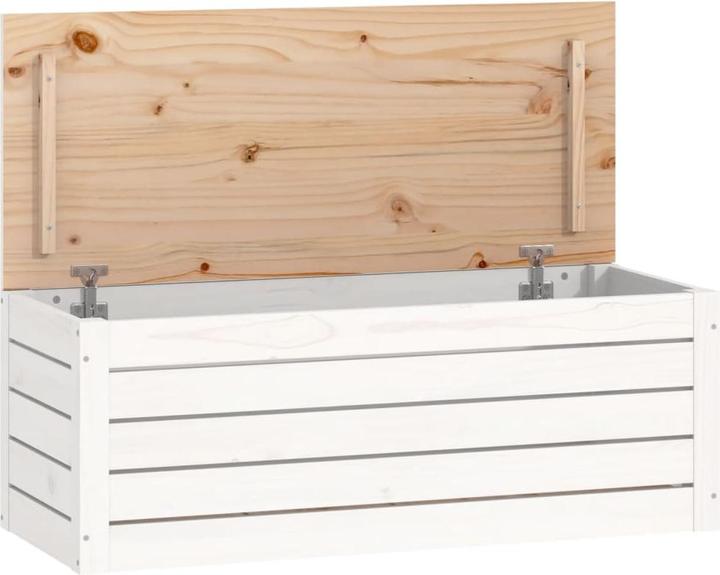 Immagine prodotto VidaXL Truhe Weiss 89x36,5x33 cm Massivholz Kiefer,Farbe