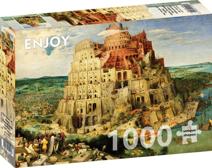 Productafbeelding Enjoy Puzzle ENJOY-1146 - Pieter Bruegel: De toren van Babel, legpuzzel, 1000 stukjes (1000 onderdelen)