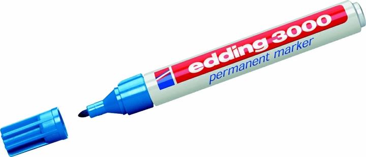 Actual product image Edding Permanent Marker 3000 (Light blue, 3 mm, 1 x)