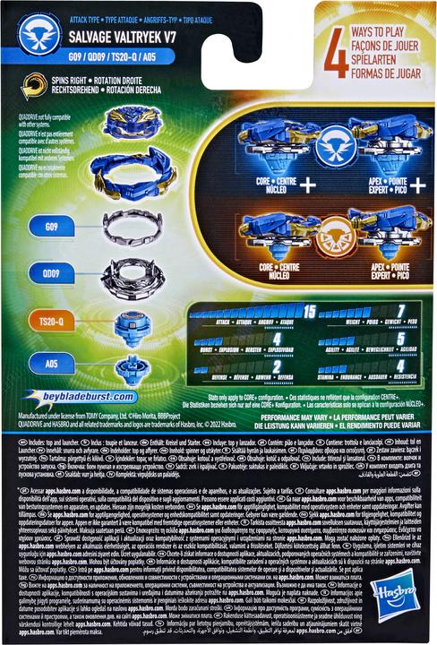 Produktbild Hasbro Bey Salvage Valtryek V7 (Englisch, Französisch, Deutsch, Spanisch, Portugiesisch, Italienisch, Niederländisch, Schwedisch, Dänisch, Norwegisch, Finnisch, Griechisch, Polnisch, Ungarisch, Türkisch, Tschechisch, Slowakisch, Rumänisch, Litauisch, Arabisch, Bulgarisch, Slowenisch, Kroatisch)