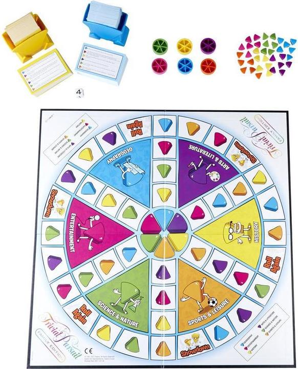 Produktbild Hasbro Trivial Pursuit Family Edition Brettspiel Trivia (Dänisch)