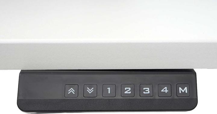 Image du produit Swisshandel24 Bureau, table d'ordinateur, hauteur réglable électriquement à 120° blanc, gris anthracite