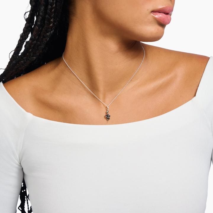 Produktbild Thomas Sabo Halskette mit Schlangen Anhänger Tempting Romance Silber (Silber 925, Emaille, 40 - 45 cm)