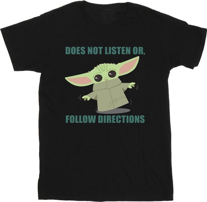 Star Wars The Mandalorian Grogu Does Not Listen TShirt Mädchen