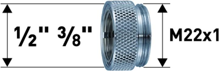 Actual product image Neoperl Reduction M22x1x1/2 "x3/8"