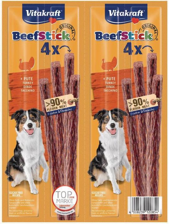 Produktbild Vitakraft Beef Stick Pute (Adult, 4 Stk., 48 g)