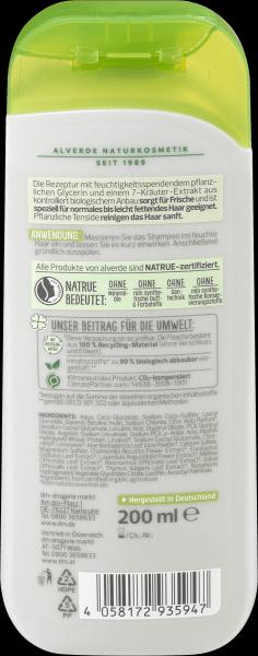 Produktbild dm alverde Shampoo Kräuter 7 Bio-Kräuter