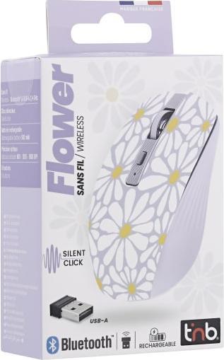 Produktbild T'nB Souris Sans Fil Exclusiv' (Violet/Blanc) (Kabellos)