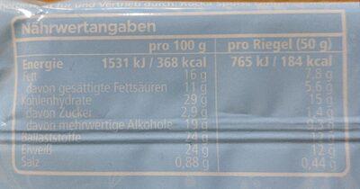 Nährwerte und Zutaten Rocka Nutrition No Whey Bar Joker Caramel Choco Chunk (1 Stk., 50 g)