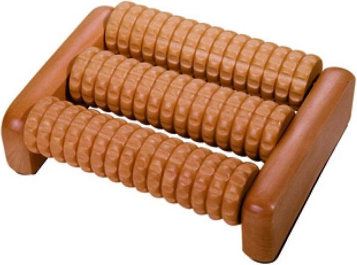 Immagine prodotto Body Vital Rullo massaggiante per piedi con 1x3 rulli in legno