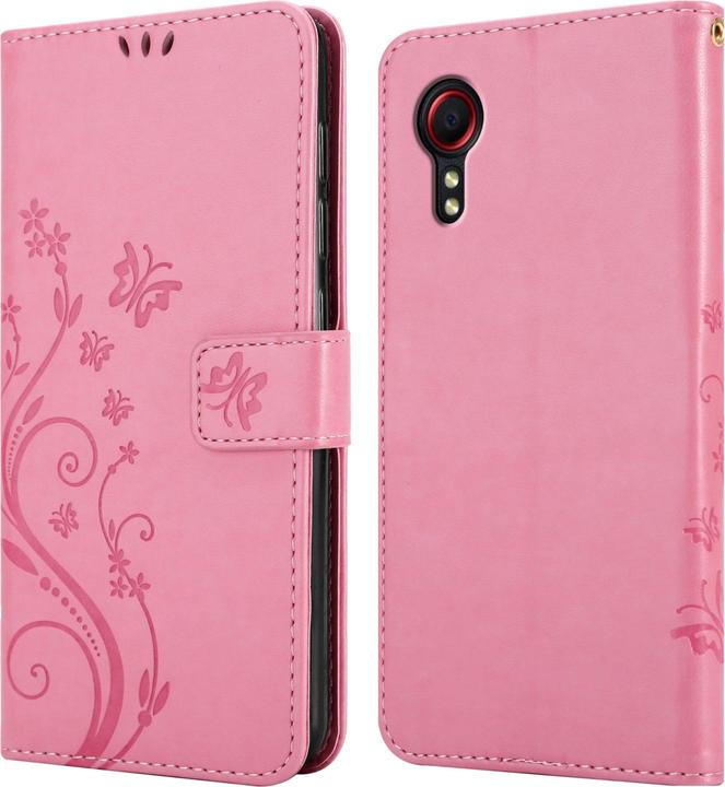 Actual product image Cadorabo Case Flower Book (Samsung Galaxy Xcover 5)