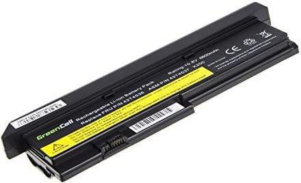 Actual product image Lenovo GREENCELL LE22 Baterija Žalias Cell for IBM Thinkpad X200 7454T X200 745 (9 Cells, 6600 mAh)