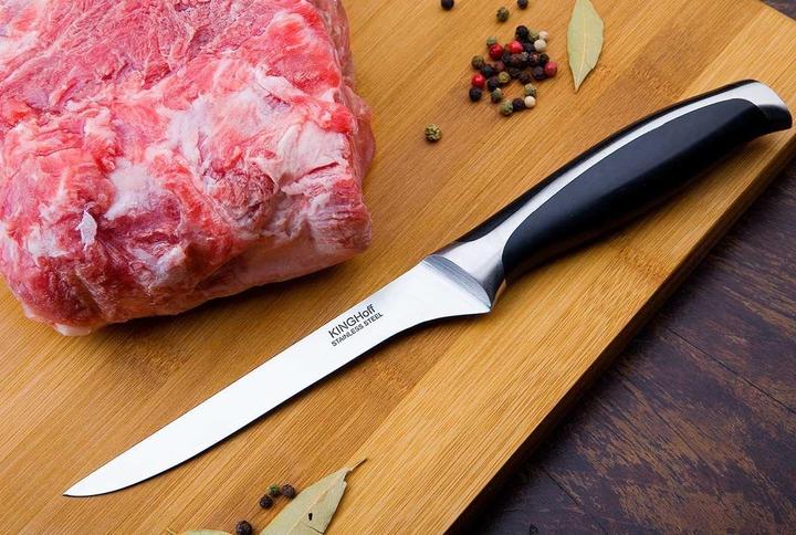 Actual product image Kinghoff The knife is made of stainless steel (15 cm)