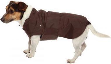 Actual product image Croci Spa Montreal raincoat for dogs brown 35cm (35, Dog coat)