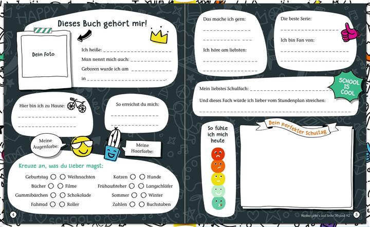 Produktbild Die Spiegelburg Freundebuch - Meine Schulfreunde (Deutsch)