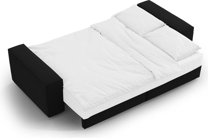 Actual product image Micadoni Velvet Sofa With Bed Function And Box, "Jodie", 3 Seats, 247x107x86 Made in Europe (2 person sofa, 3-seater, 4-seater)