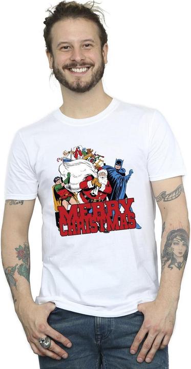 Immagine prodotto Batman Merry Christmas Comic Maglietta Uomo (XXL)