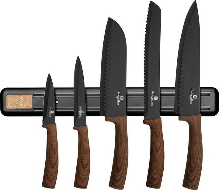 BerlingerHaus 5 Kitchen Knife Set With Magnetic Strip Berlinger House Bh-2540